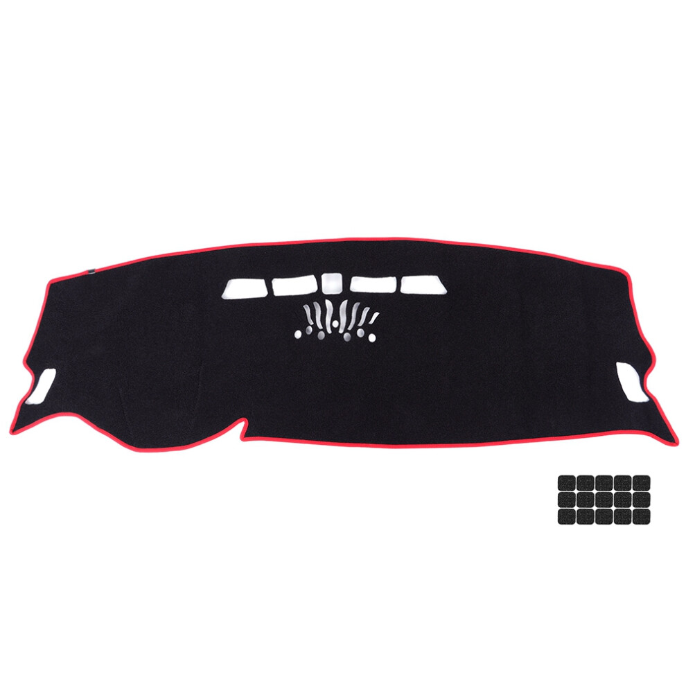 Car Dash Mat With Nonslip Backing Durable Color Fast Material Center Console Interior Trim Dashboard Cover Mat Blocks Sunlight Rays Cool Vehicle 9482828272707