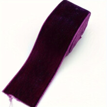 (Dark Purple-1.8 Meters) 1 Rolle 40 mm Samtband für Hochzeit, Party, Dekoration, Geschenkverpackung, Haarschleife, DIY, mehrere Farben