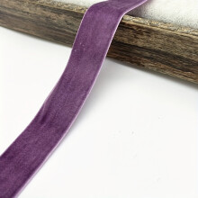 (Gray Purple-1.8 Meters) 1 Rolle 40 mm Samtband für Hochzeit, Party, Dekoration, Geschenkverpackung, Haarschleife, DIY, mehrere Farben