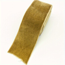 (Khaki - 1.8 Meters) 1 Rolle 40 mm Samtband für Hochzeit, Party, Dekoration, Geschenkverpackung, Haarschleife, DIY, mehrere Farben