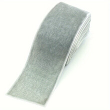 (Light Gray-1.8 Meters) 1 Rolle 40 mm Samtband für Hochzeit, Party, Dekoration, Geschenkverpackung, Haarschleife, DIY, mehrere Farben