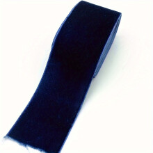 (Navy Blue-1.8 Meters) 1 Rolle 40 mm Samtband für Hochzeit, Party, Dekoration, Geschenkverpackung, Haarschleife, DIY, mehrere Farben
