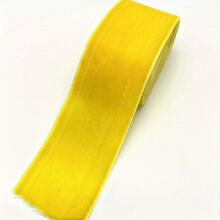 (Yellow - 1.8 Meters) 1 Rolle 40 mm Samtband für Hochzeit, Party, Dekoration, Geschenkverpackung, Haarschleife, DIY, mehrere Farben