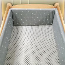 (180*30CM, N03) Barneseng Airwrap Barneseng Støtfanger Pustende støtfanger med dobbeltsidig design Baby Gutter Jenter Barnehage Beskytt