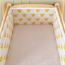 (150*30CM, N08) Atmungsaktive Krippenbett-Einlage, Stoßstange, verstellbares Babybett-Stoßstangen-Set, Kinderbett-Einlage,