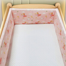 (180*30CM, N14) Pustende krybbeseng støtfanger Justerbar barneseng støtfangersett Barneseng Airwrap Sprinkelseng Støtfanger Beskytt All