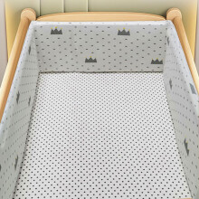 (180*30CM, N19) Pustende krybbeseng støtfanger Justerbar barneseng støtfangersett Barneseng Airwrap Sprinkelseng Støtfanger Beskytt All