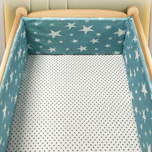 (150*30CM, N22) Pustende krybbeseng støtfanger Justerbar barneseng støtfangersett Barneseng Airwrap Sprinkelseng Støtfanger Beskytt All