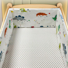 (150*30CM, N25) Barneseng Airwrap Barneseng Støtfanger Pustende støtfanger med dobbeltsidig design Baby Gutter Jenter Barnehage Beskytt