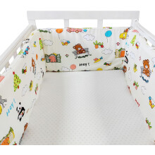 (300*30CM, N31) Atmungsaktive Krippenbett-Einlage, Stoßstange, verstellbares Babybett-Stoßstangen-Set, Kinderbett-Einlage,