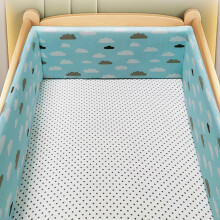 (180*30CM, N18) Barneseng Airwrap Barneseng Støtfanger Pustende støtfanger med dobbeltsidig design Baby Gutter Jenter Barnehage Beskytt