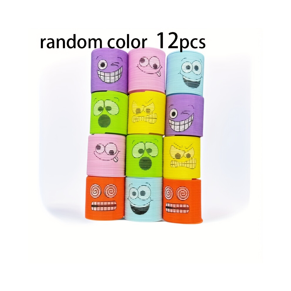 (12pcs) Regenbogen-Spiralspielzeug, flexible, biegbare Partygeschenke, Ostereiersuche-Füller, Geburtstags- und