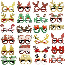 24-teiliges Weihnachts-Party-Brillen-Set, 24 Stile, Unisex, perfekt für Fotokabinen-Requisiten und Dekorationen
