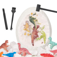 Dino excavation kit for kids, dinosaur egg dig set, uncover 12 unique dinosaur figures, toys for boys aged 38.