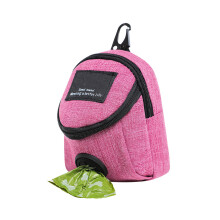 Support de sac à excréments de chien polyvalent, avec-rose rouge