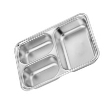 Récipient alimentaire hygiénique en acier-Nouveau petit carré
