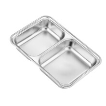 Plat de service en acier 304, assiette de buffets,-Xiaoergé