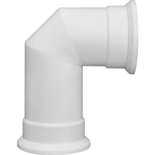 Adam Adam Angled Stove Pipe in White