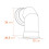 Adam Adam Angled Stove Pipe in White 4