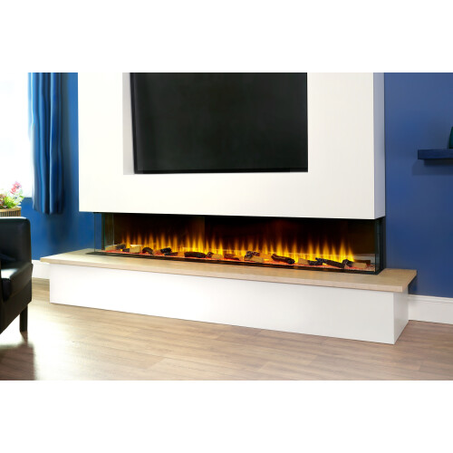 Adam Adam Sahara Electric Inset Wall Fire with Remote Control, 81 Inch