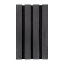 Fuse Acoustic Wooden Wall Panel Sample in Charcoal Oak