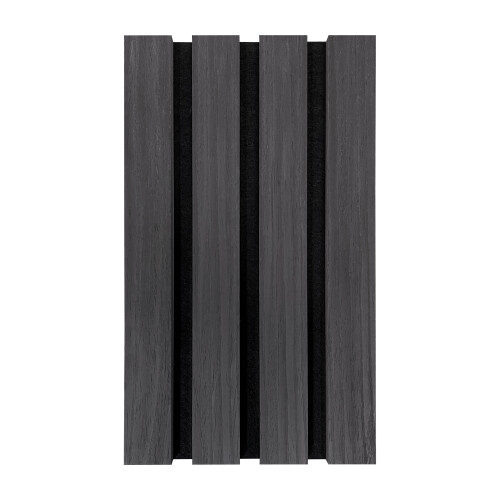 Fuse Acoustic Wooden Wall Panel Sample in Charcoal Oak