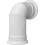 Adam Adam Angled Stove Pipe in White 2