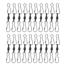 Pinces pivotantes anti-nœuds pour la décoration de jardin - Crochets à double clip rotatifs à 360 avec finition anticorrosion, très