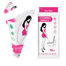 Women Urine Funnel Foldable Travel Hygienic Compact, SpillProof Waterproof Coating For Camping And Boating