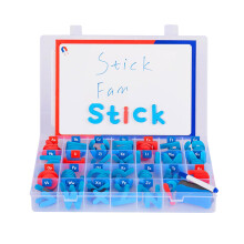 Magnetic Letters Kit, Alphabet Learning Set, Magnetic Alphabet Letters, Phonics, Magnetic Board, Comprehensive Set for Kids Red and Blue 104
