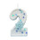 Winter Snowflake Themed Birthday Number Candle with-2 1