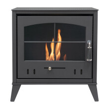 OKO S4 Bio Ethanol Stove in Charcoal Grey