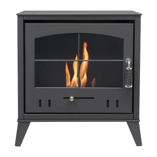 OKO S4 Bio Ethanol Stove in Charcoal Grey
