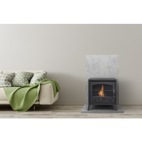 OKO S4 Bio Ethanol Stove in Charcoal Grey 1