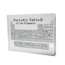 Periodic Table Display Craft Decor Transparent Small For Classroom Use Teacher Kids Student Children