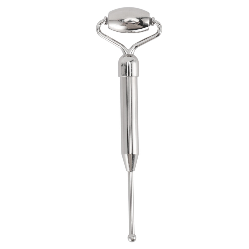 Cool Quality Facial Roller Massager Stainless Steel Dual Head Wrinkle Reduction Brightens Eyes Lymphatic Drainage Soothes And Refreshes Skin Eye