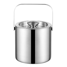 Ice Bucket Stainless Steel Double Wall Wine and Champagne Cooler with Tongs for Parties
