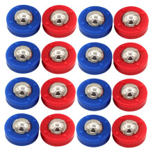 Pack of 20 shuffleboard pucks, table sliding pucks, curling pucks, board game, rolling balls, shuffleboard accessories for travel, indoor gatherings.