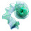 Polyester Craft Lace 5M Frilled Edges Materials For-Green 1