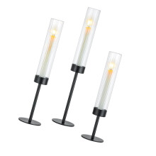 Black Tiered Gale Candle Possessors with-black outer stripes