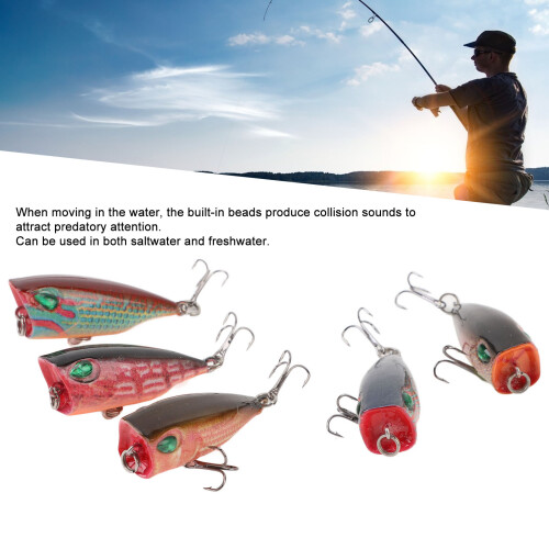 Top-Wasserangelköder-Set mit Haken, Metall- & Kunststoffköder, 48 g 2