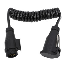 Adattatore per cablaggio rimorchio a 13 pin con cavo a spirale, plug and play, resistente, impermeabile, anticorrosione, con filo a molla, facile
