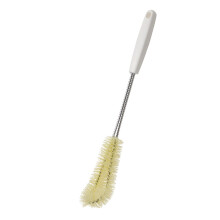 Bottle Cleaning Brush with Ergonomic Long Handle and Curved Head, Stainless Steel Nylon for Water Bottles, Kettles and Glasses
