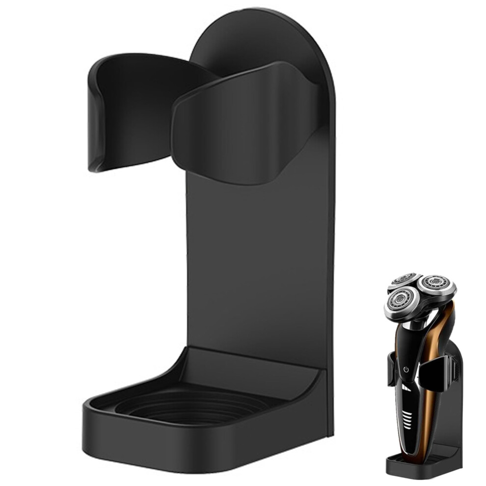 Razor Stand, Razor Holder for Shower Screen, Adjustable Electric Shaver Stand, SelfAdhesive Shower Shaver Holder with Drain Hole, Plastic for Men