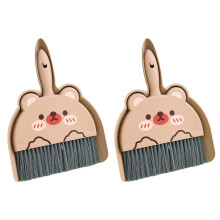 Ensemble de balayage Miniature avec brosse-Petit ours à café