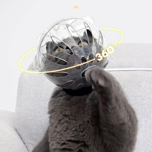 Muzzle Clear Bubble Helmet For Cats And Kittens Adjustable Breathable Astronaut Style Cat Muzzle Bite Prevention 1
