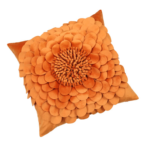 Langlebiger Polyester-Kissenbezug, pflegeleicht für-Orange