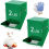 4.7-inch 2-Piece Feeder, Wire Bottom, Green with Lid Small 1