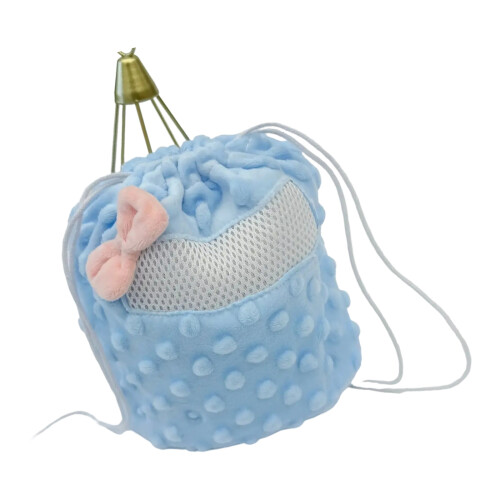 Sac de transport confortable pour Hamster, espace doux et-Bleu
