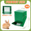 4.7-inch 2-Piece Feeder, Wire Bottom, Green with Lid Small 6